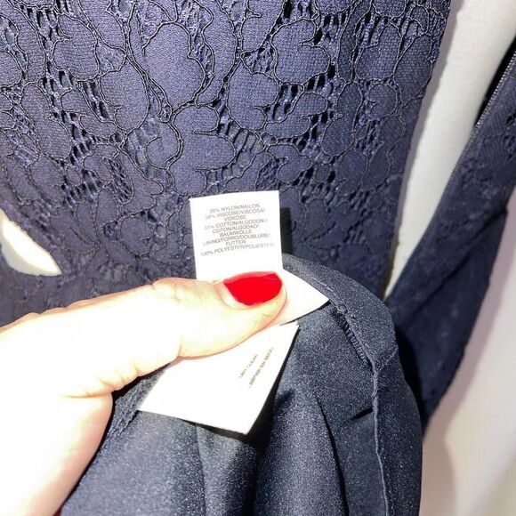 RACHEL Roy Elana Lace Cutout Midi Dress - Picture 8 of 9